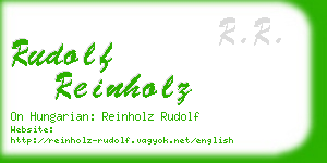 rudolf reinholz business card